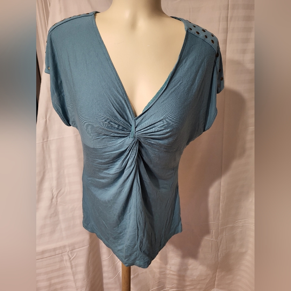 Kische Blue Short Sleeve Top